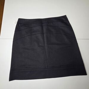 M Missoni Black Cotton Stretch Skirt Size 10 Designer Made in Italy Minimalist